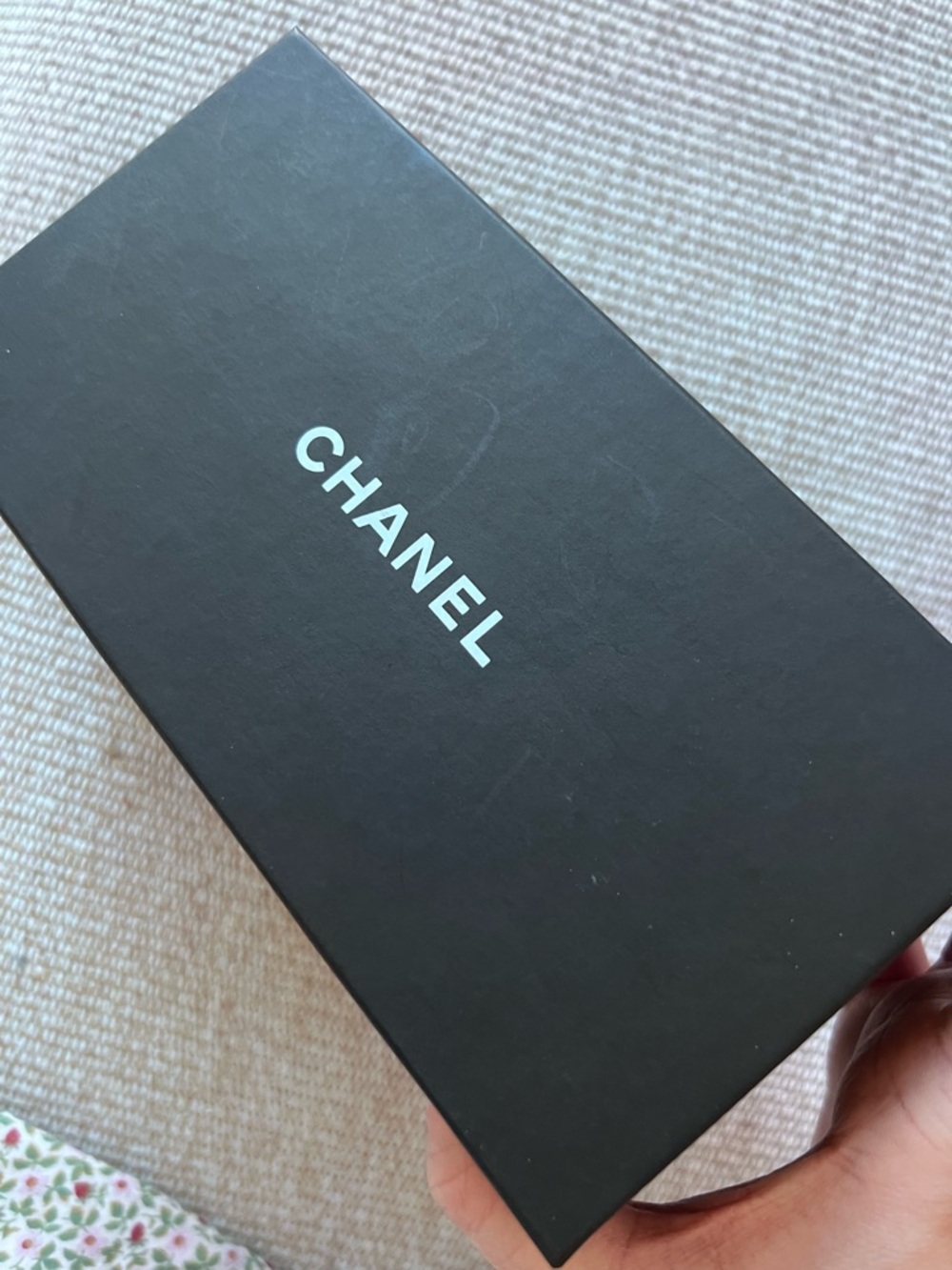 CHANEL Black Gift Bag & Sunglasses Box with White Camellia & Ribbons - Picture 6 of 6